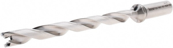 Iscar 3203236 Replaceable-Tip Drill 0.492 to 0.508" Dia, 5.91" Max Depth, 0.63" Straight-Cylindrical Shank