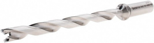 Iscar 3203236 Replaceable-Tip Drill 0.492 to 0.508" Dia, 5.91" Max Depth, 0.63" Straight-Cylindrical Shank