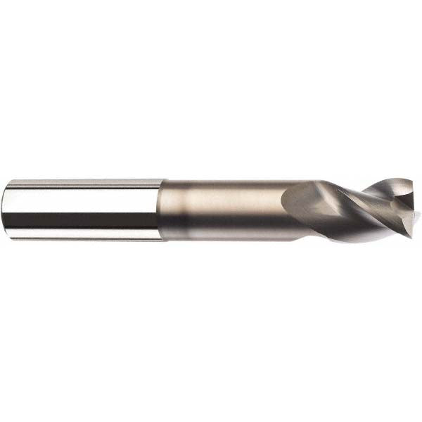 Kyocera SGS Precision Tools 44773 Corner Radius End Mill 8 mm Dia, 12 mm LOC, 0.3 mm Radius, 3 Flutes, Solid Carbide