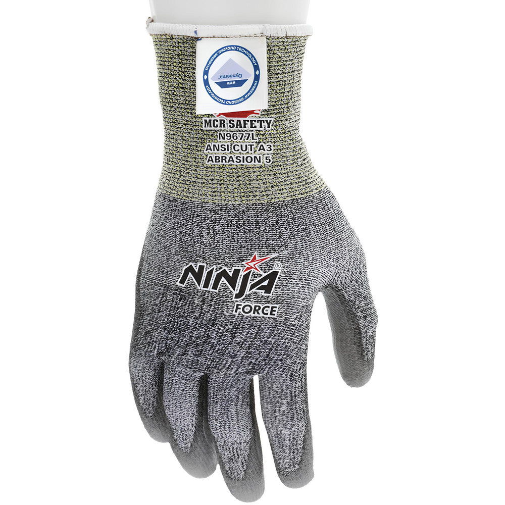 MCR Safety N9677XL Cut, Puncture & Abrasion-Resistant Gloves Ninja® N9677, Size X-Large, ANSI Cut A3, ANSI Puncture 3, Polyurethane, Dyneema