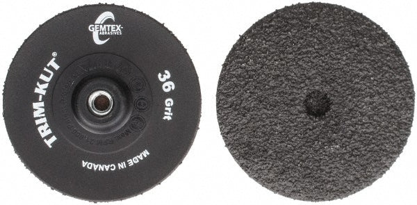 Value Collection 24330300 Quick-Change Disc 3" Dia, 36 Grit, Silicon Carbide, Coated