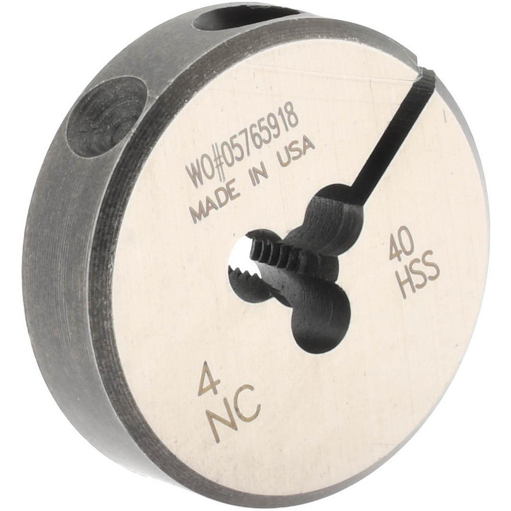 Made In USA Dies 03690278 Round Die #4-40, High Speed Steel