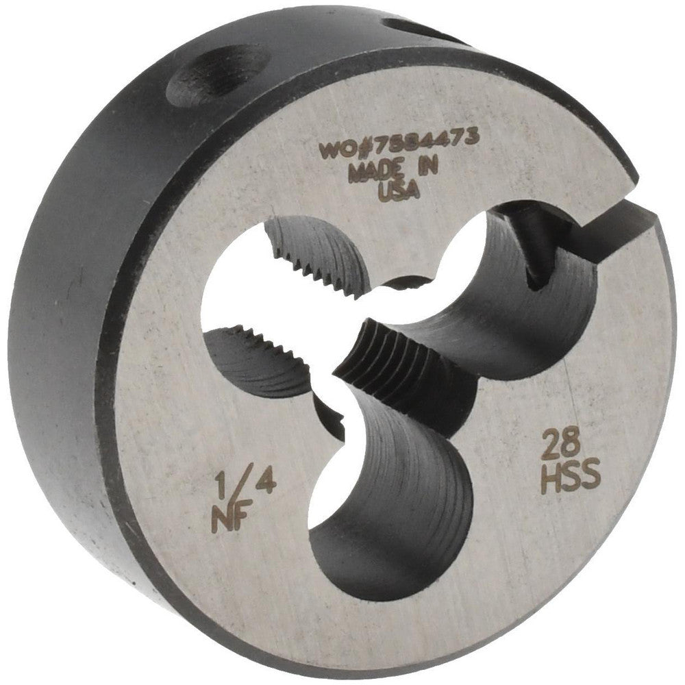 Made In USA Dies 03693066 Round Die 1/4-28, 1" OD, High Speed Steel