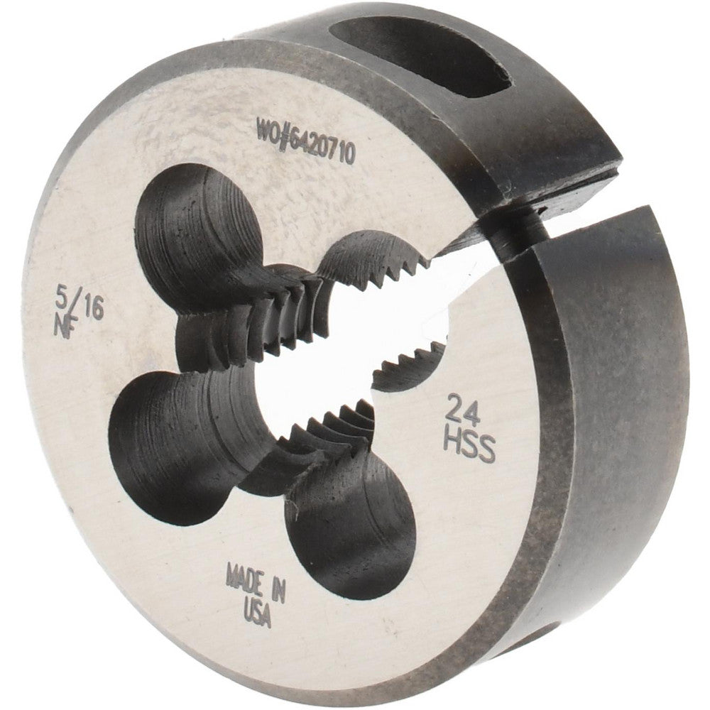 Made In USA Dies 03693124 Round Die 5/16-24, 1" OD, High Speed Steel