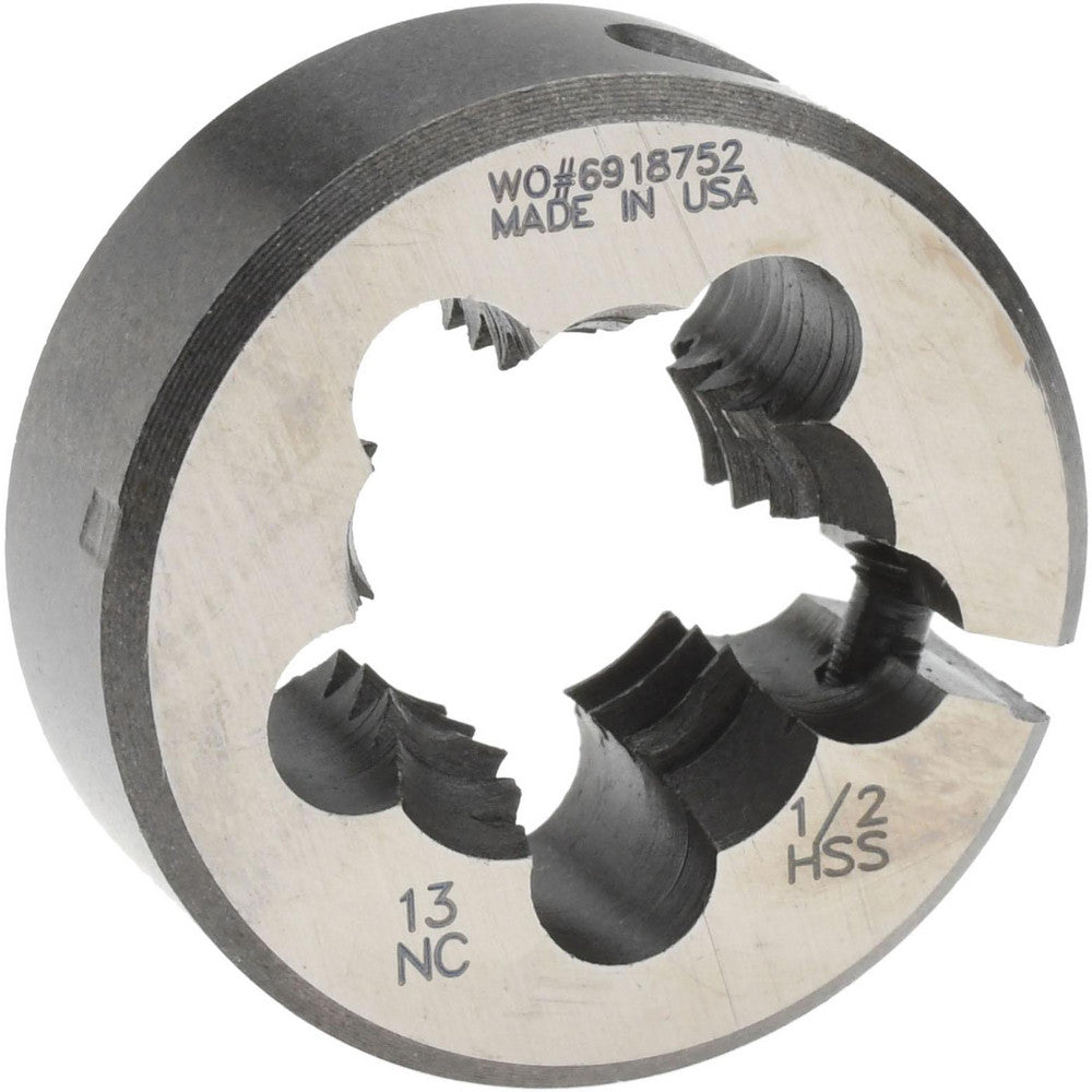 Made In USA Dies 03693272 Round Die 1/2-13, 1" OD, High Speed Steel