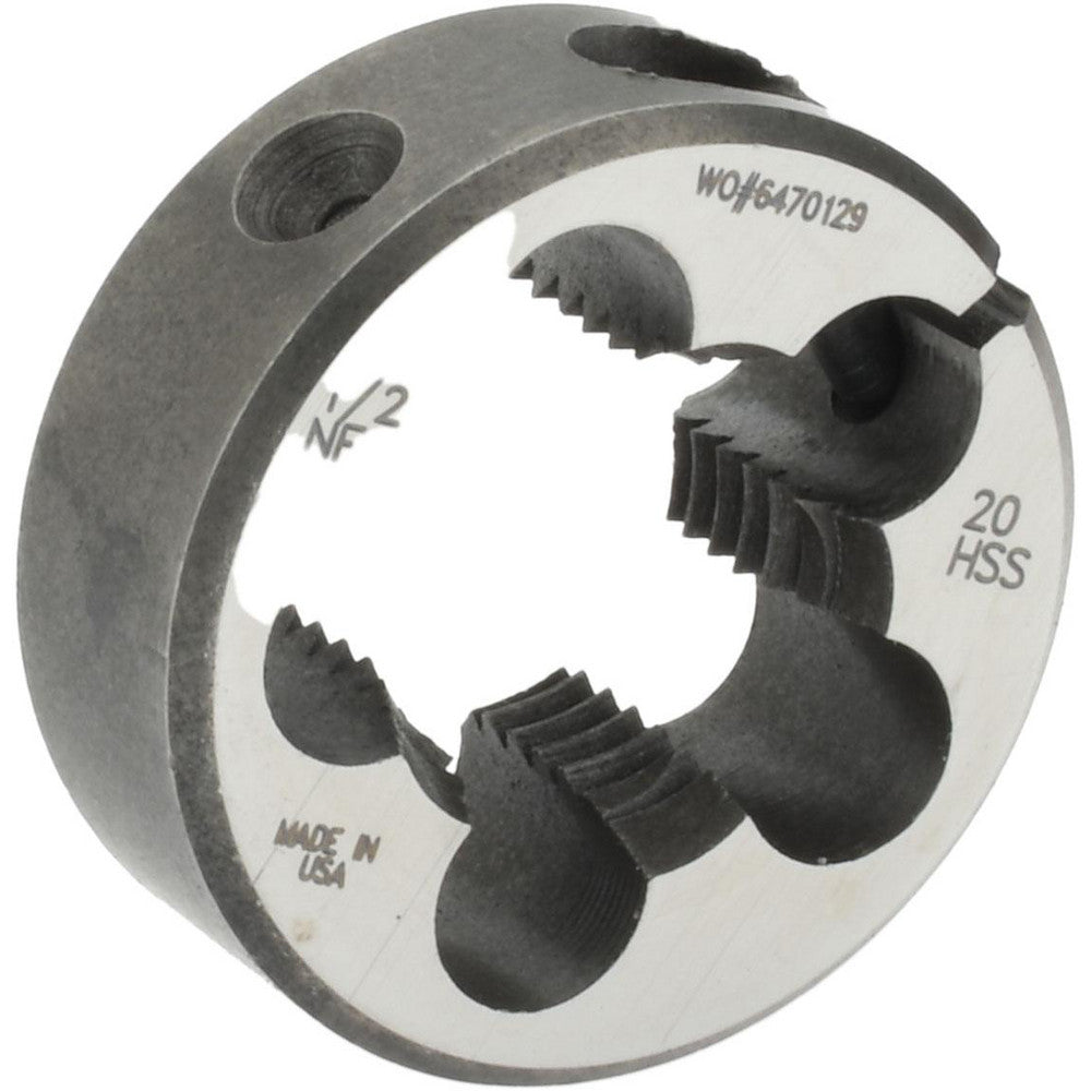 Made In USA Dies 03693306 Round Die 1/2-2, 3/8" OD, High Speed Steel