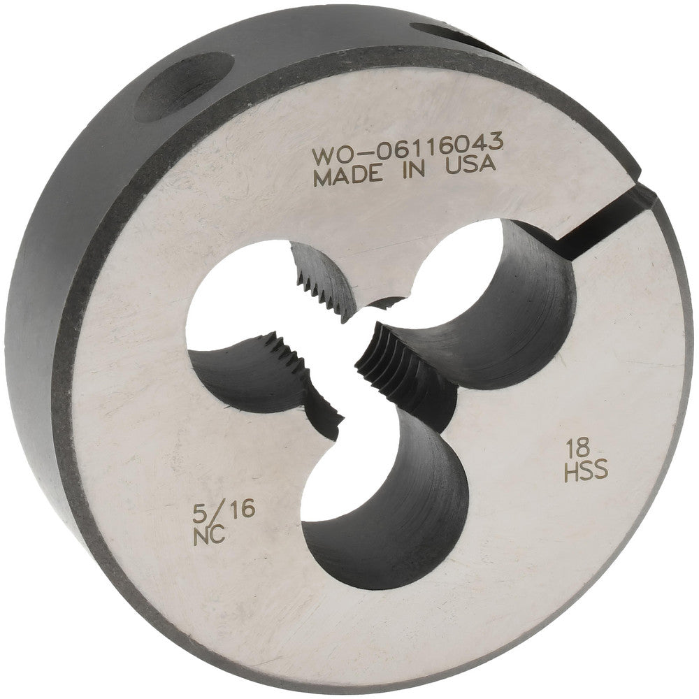 Made In USA Dies 03694098 Round Die 5/16-18, High Speed Steel