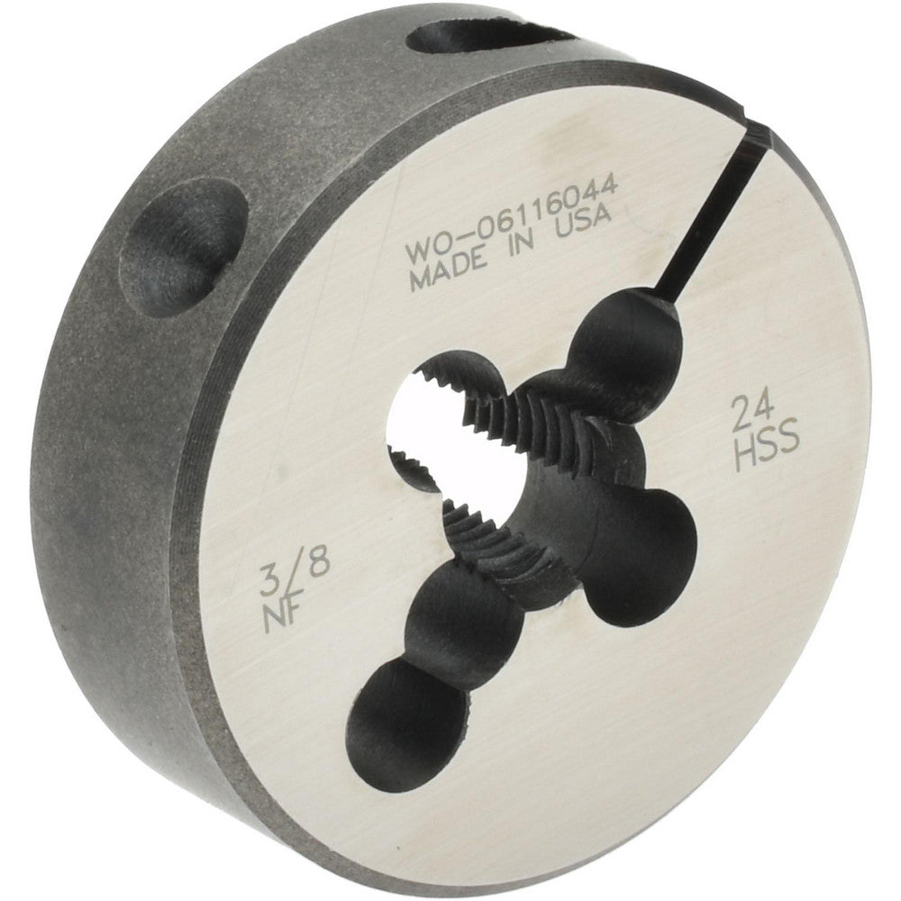 Made In USA Dies 03694189 Round Die 3/8-24, High Speed Steel
