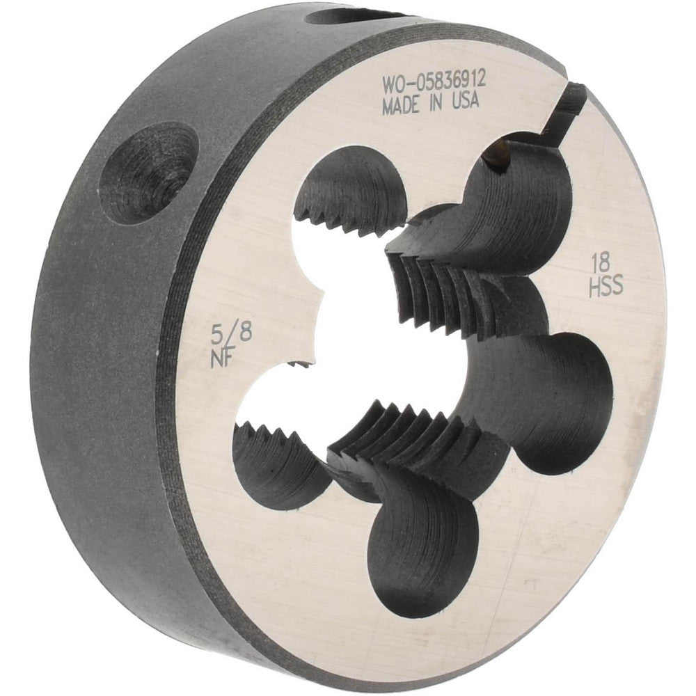 Made In USA Dies 03694429 Round Die 5/8-18, High Speed Steel