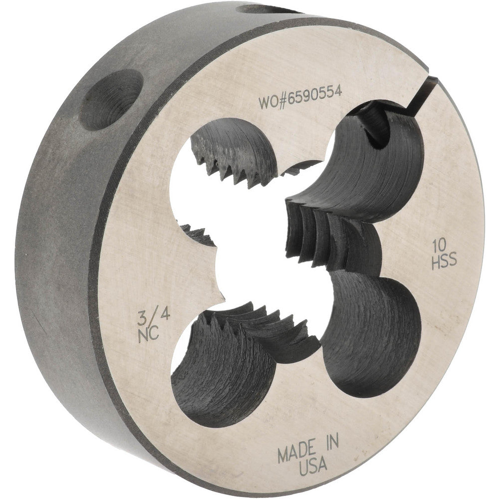 Made In USA Dies 03695517 Round Die 3/4-10, 2" OD, High Speed Steel