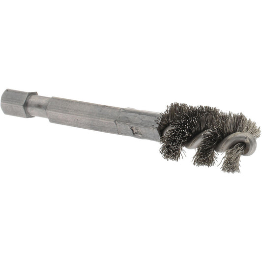 THE MILL-ROSE COMPANY 09-660006-HS 3/8 Inch Inside Diameter, 1/2 Inch Actual Brush Diameter, Stainless Steel, Power Fitting and Cleaning Brush