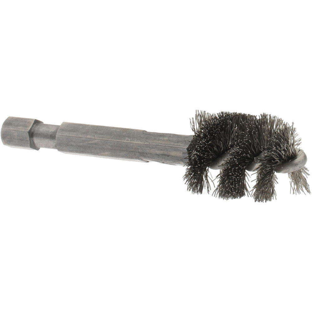 THE MILL-ROSE COMPANY 09-660008-HS 1/2 Inch Inside Diameter, 5/8 Inch Actual Brush Diameter, Stainless Steel, Power Fitting and Cleaning Brush