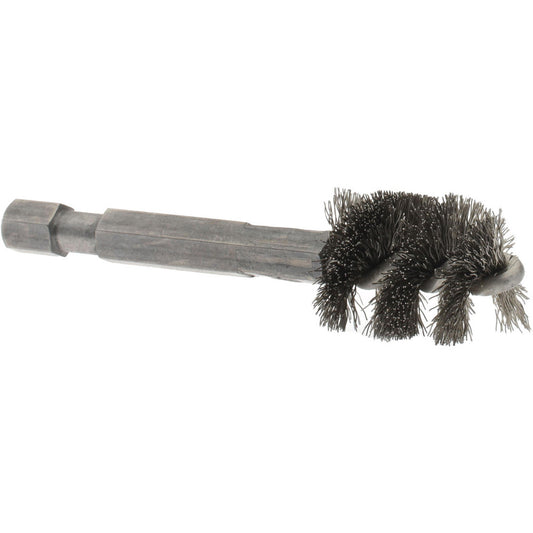 THE MILL-ROSE COMPANY 09-660008-HS 1/2 Inch Inside Diameter, 5/8 Inch Actual Brush Diameter, Stainless Steel, Power Fitting and Cleaning Brush