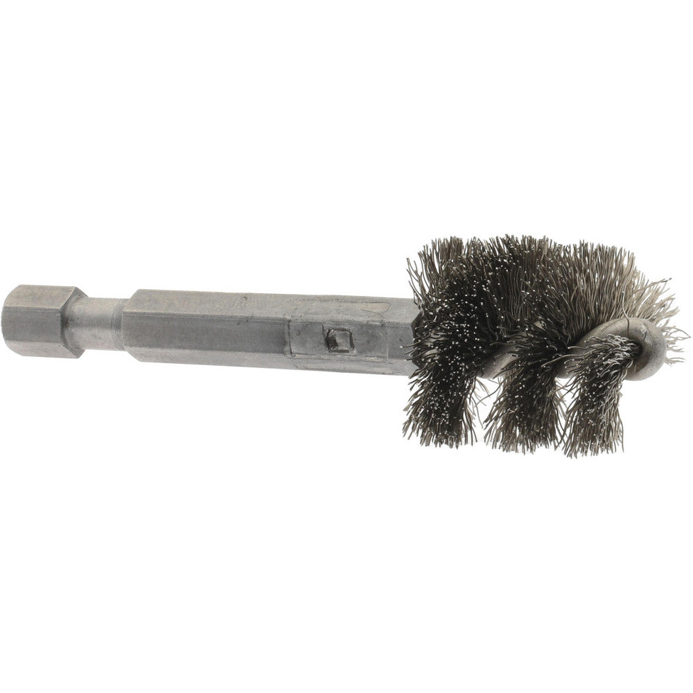 THE MILL-ROSE COMPANY 09-660010-HS 5/8 Inch Inside Diameter, 3/4 Inch Actual Brush Diameter, Stainless Steel, Power Fitting and Cleaning Brush