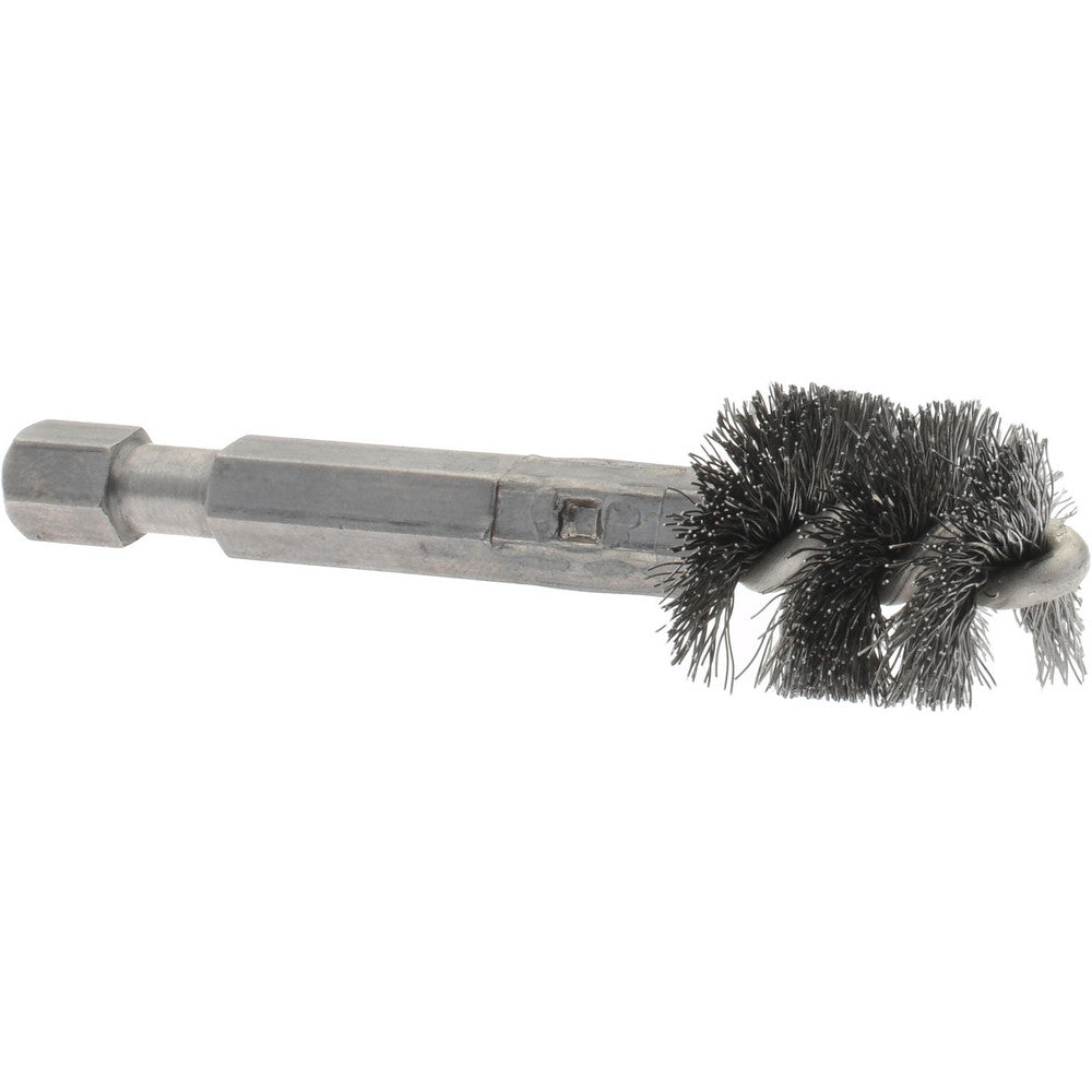 THE MILL-ROSE COMPANY 09-660006-H 3/8 Inch Inside Diameter, 1/2 Inch Actual Brush Diameter, Carbon Steel, Power Fitting and Cleaning Brush