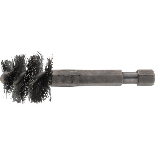 THE MILL-ROSE COMPANY 09-660010-H 5/8 Inch Inside Diameter, 3/4 Inch Actual Brush Diameter, Carbon Steel, Power Fitting and Cleaning Brush