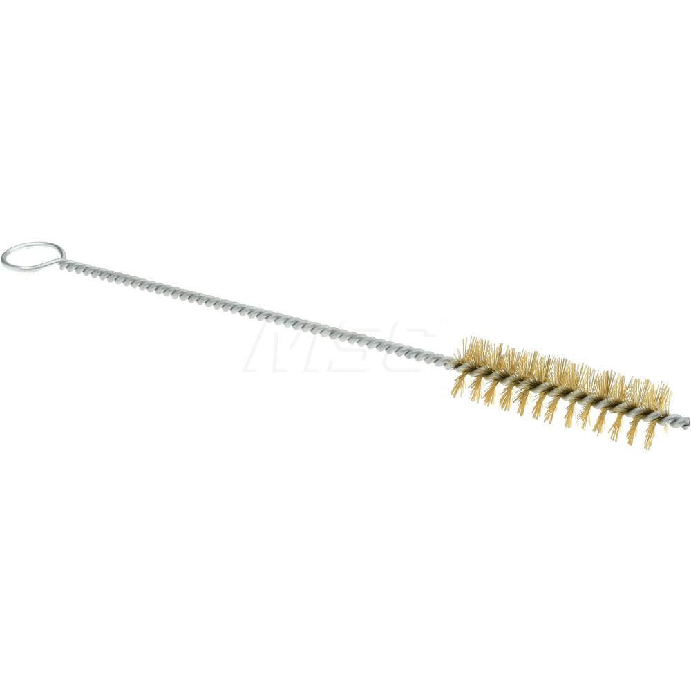 Pro-Source 05097 2-1/2" Long x 11/16" Diam Brass Twisted Wire Bristle Brush