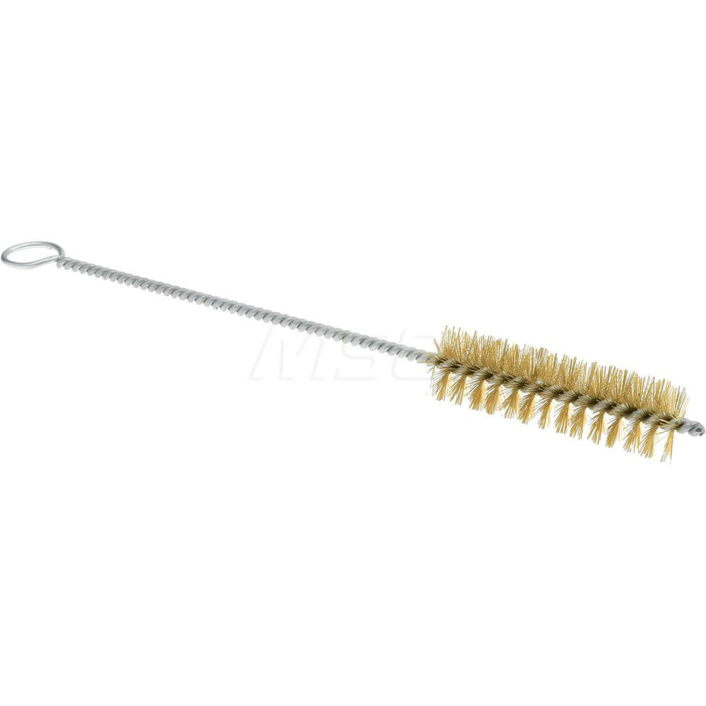 Pro-Source 05127 3" Long x 7/8" Diam Brass Twisted Wire Bristle Brush