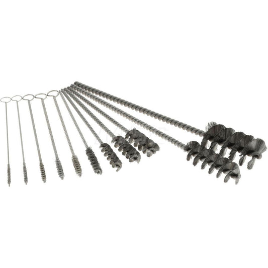 Pro-Source 08040 Scratch Brush Set Stainless Steel, 1/2, 1/4, 3/4, 3/8 & 5/16" Trim Length