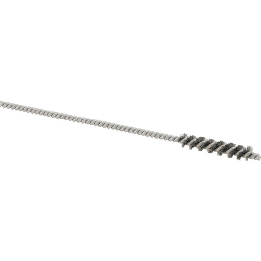 THE MILL-ROSE COMPANY 03-320386-1 Power Tube Brush 0.217" Dia, Helical, Stainless Steel