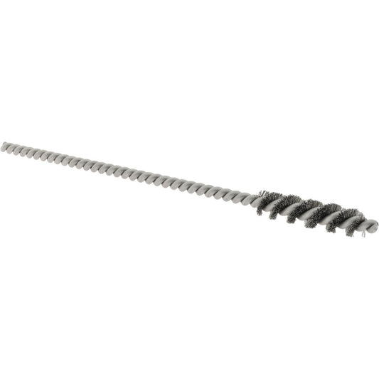 The Mill-Rose Company 09-320387-1 Power Tube Brush 0.236" Dia, Helical, Stainless Steel