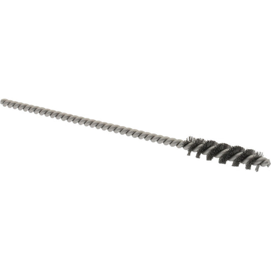 THE MILL-ROSE COMPANY 09-320405-1 Power Tube Brush 0.255" Dia, Helical, Stainless Steel
