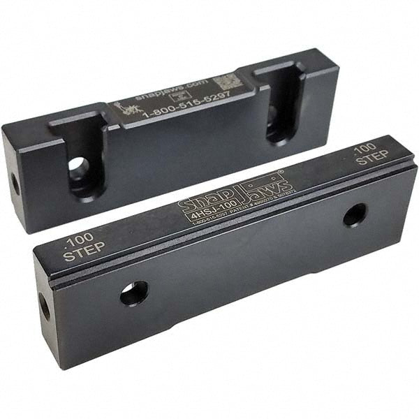 Snap Jaws 4HSJ-100 Vise Jaw 4.00" Wide, 1.1550" High, 0.5500" Thick, Step