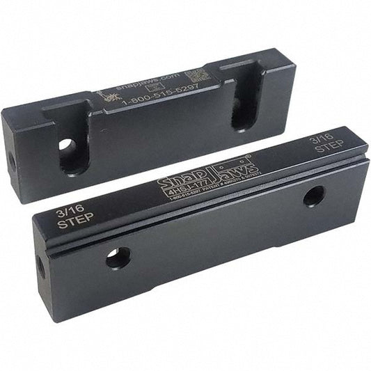 Snap Jaws 4HSJ-177 Vise Jaw 4.00" Wide, 1.1550" High, 0.5500" Thick, Step