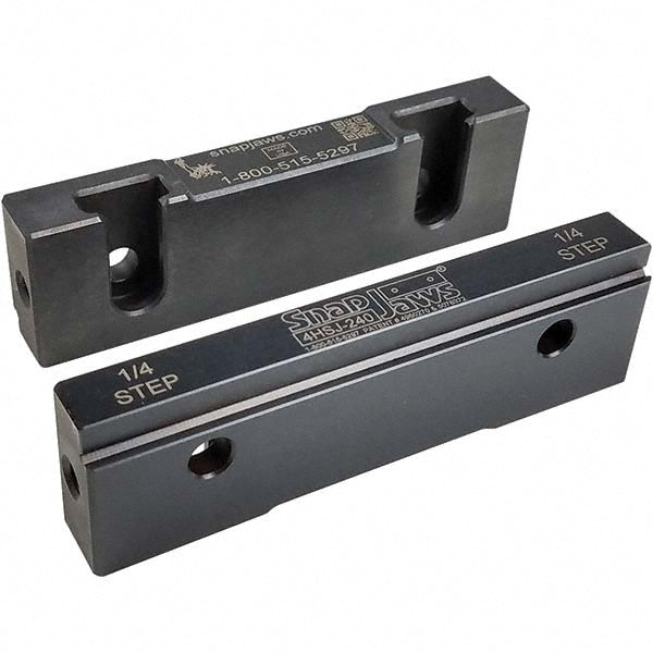 Snap Jaws 4HSJ-240 Vise Jaw 4.00" Wide, 1.1550" High, 0.5500" Thick, Step
