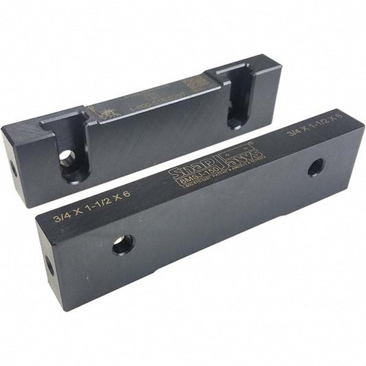 Snap Jaws 6MSJ-150 Vise Jaw 6.00" Wide, 1-1/2" High, 0.7500" Thick, Flat