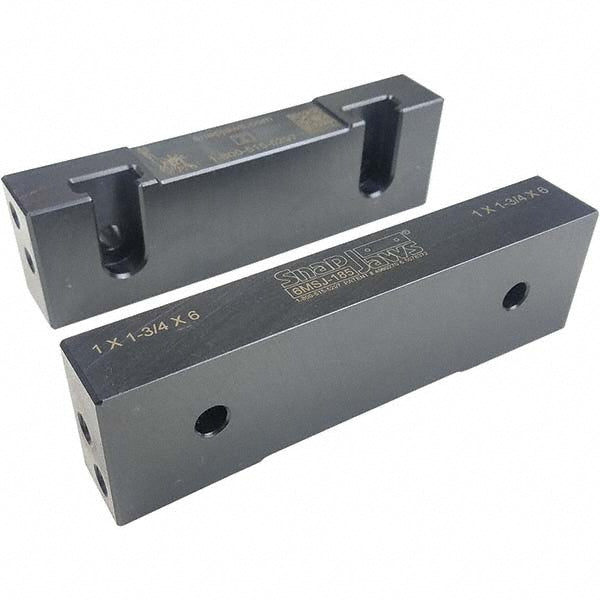Snap Jaws 6MSJ-185 Vise Jaw 6.00" Wide, 1-3/4" High, 1.0000" Thick, Flat