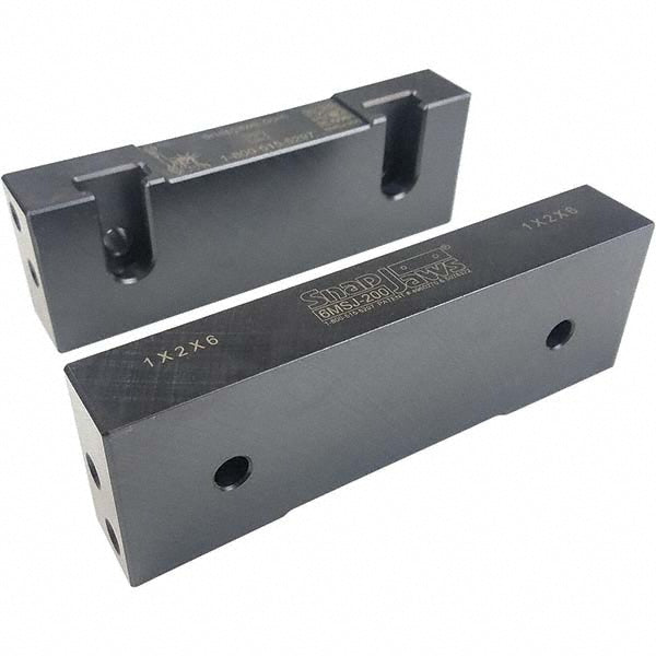 Snap Jaws 6MSJ-200 Vise Jaw 6.00" Wide, 2" High, 1.0000" Thick, Flat