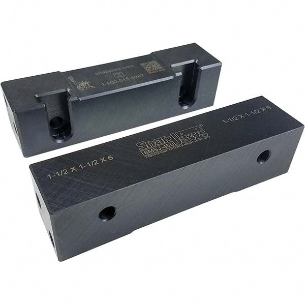 Snap Jaws 6MSJ-450 Vise Jaw 6.00" Wide, 1-1/2" High, 1.5000" Thick, Flat