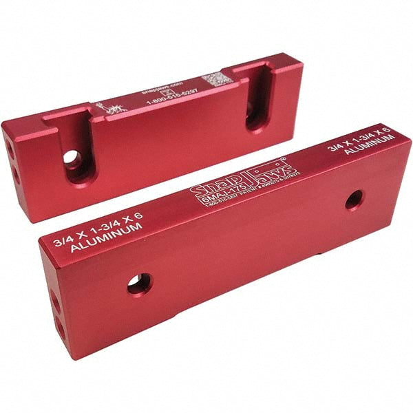 Snap Jaws 6MAJ-175 Vise Jaw 6.00" Wide, 1-3/4" High, 0.7500" Thick, Flat