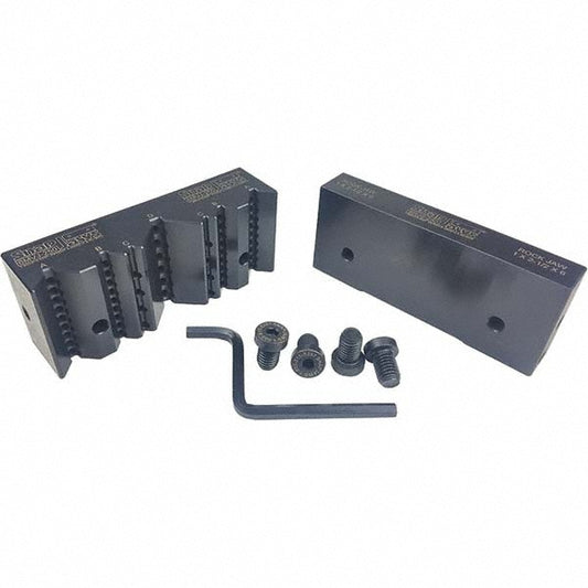 Snap Jaws 6MVJ-250 Vise Jaw 6.00" Wide, 1-1/8" High, 0.0625" Thick, V-Groove