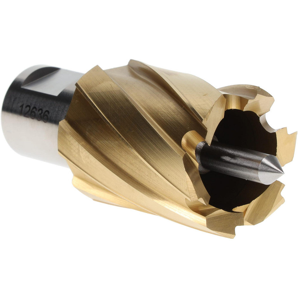 Hougen 12636 Annular Cutter 1-1/8" Dia, 1" Depth of Cut, High Speed Steel