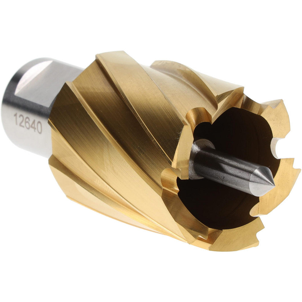 Hougen 12640 Annular Cutter 1-1/4" Dia, 1" Depth of Cut, High Speed Steel