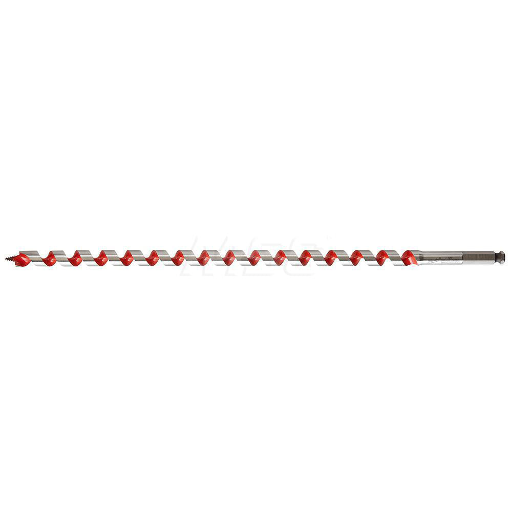 Milwaukee Tool 48-13-5620 5/8", 7/16" Diam Hex Shank, 18" Overall Length with 15" Twist, Ship Auger Bit