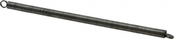 Gardner Spring 414C Extension Spring 0.25" OD, 4.56 lb Max Load, 4.56" Extended Length, 0.0317" Wire Dia