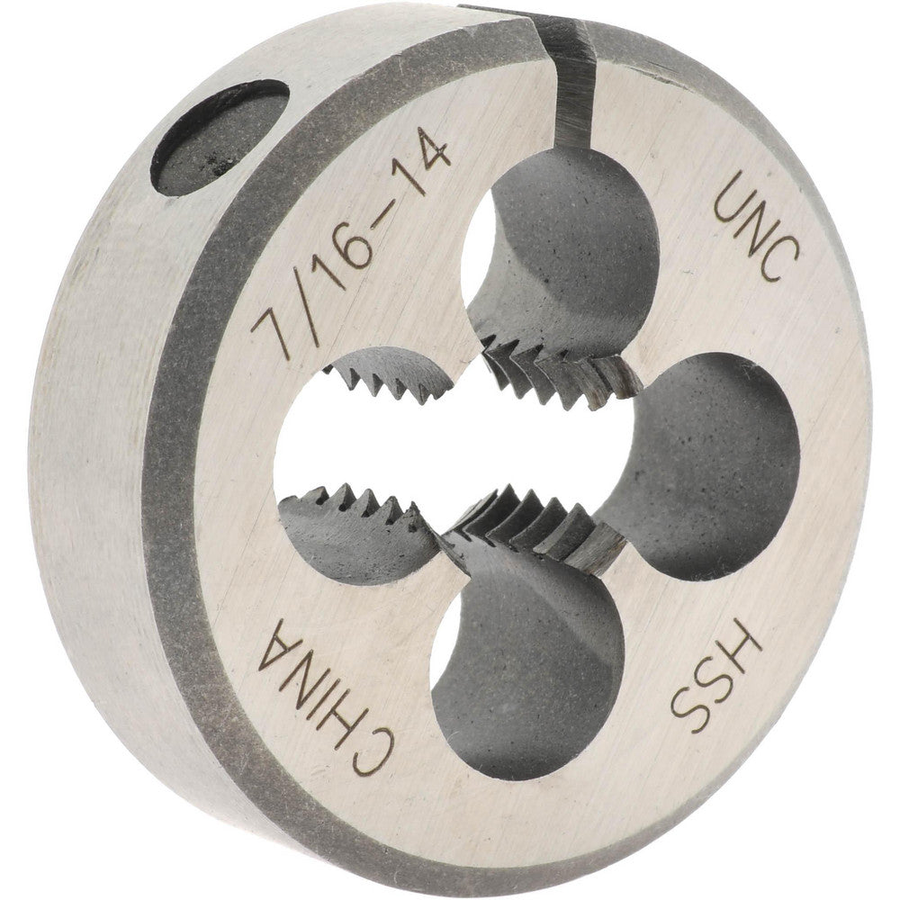 Value Collection 314-1252 Round Die 7/16-14, High Speed Steel