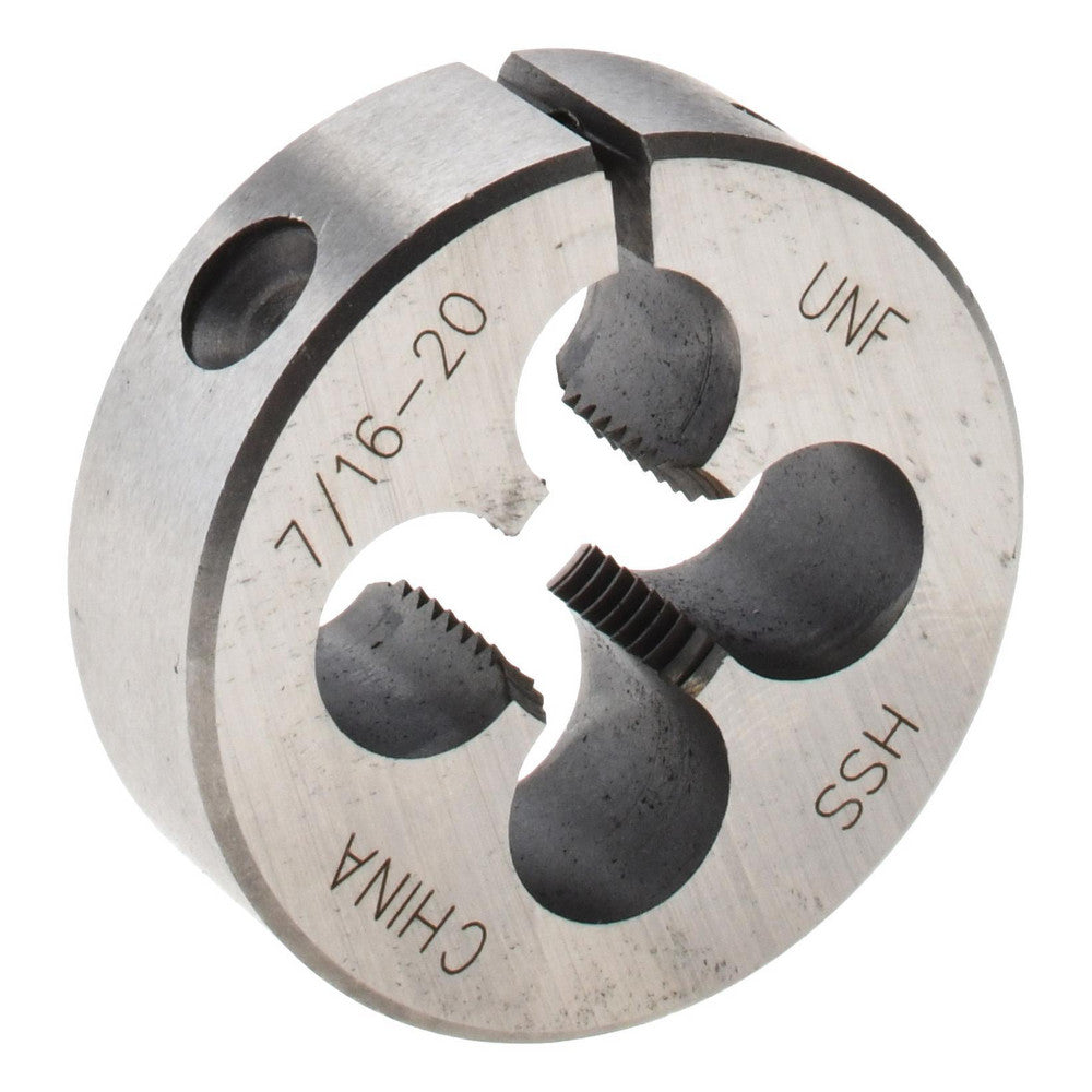 Value Collection 314-1256 Round Die 7/16-20, High Speed Steel