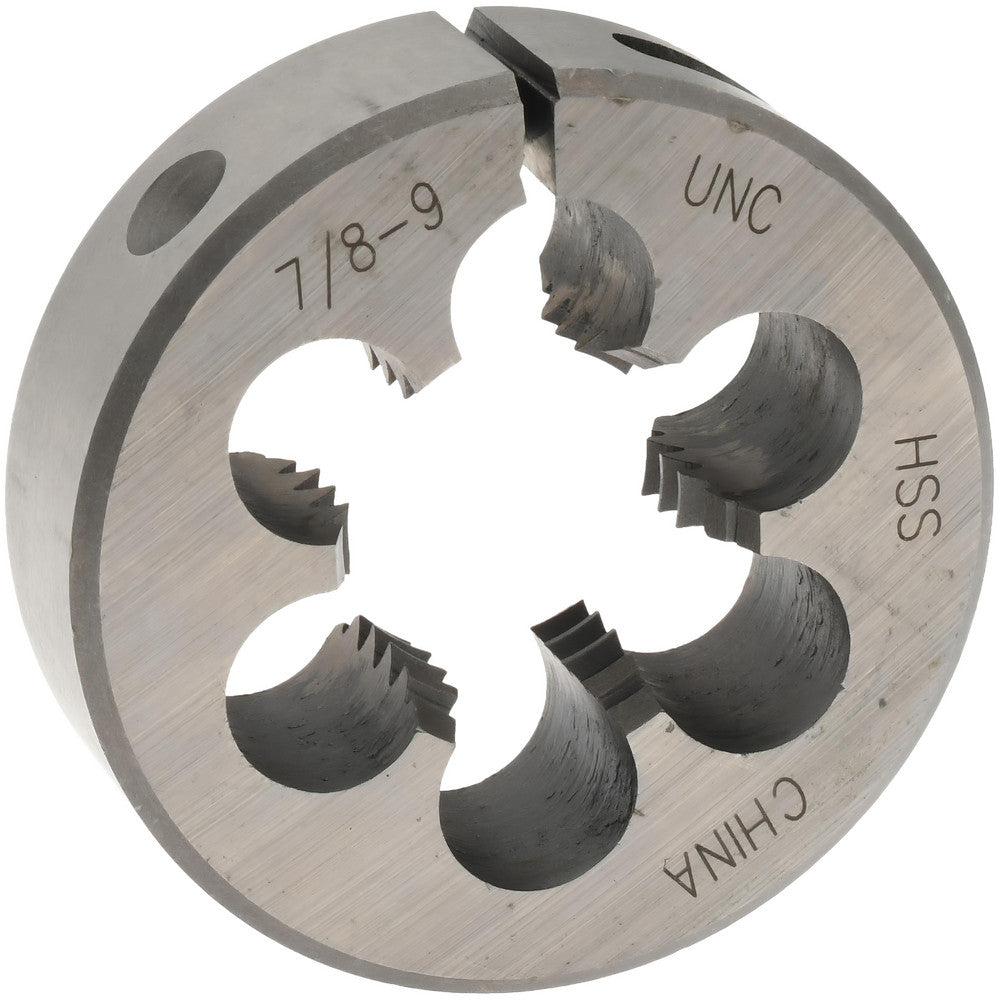 Value Collection 314-1372 Round Die 7/8-9, 2" OD, High Speed Steel