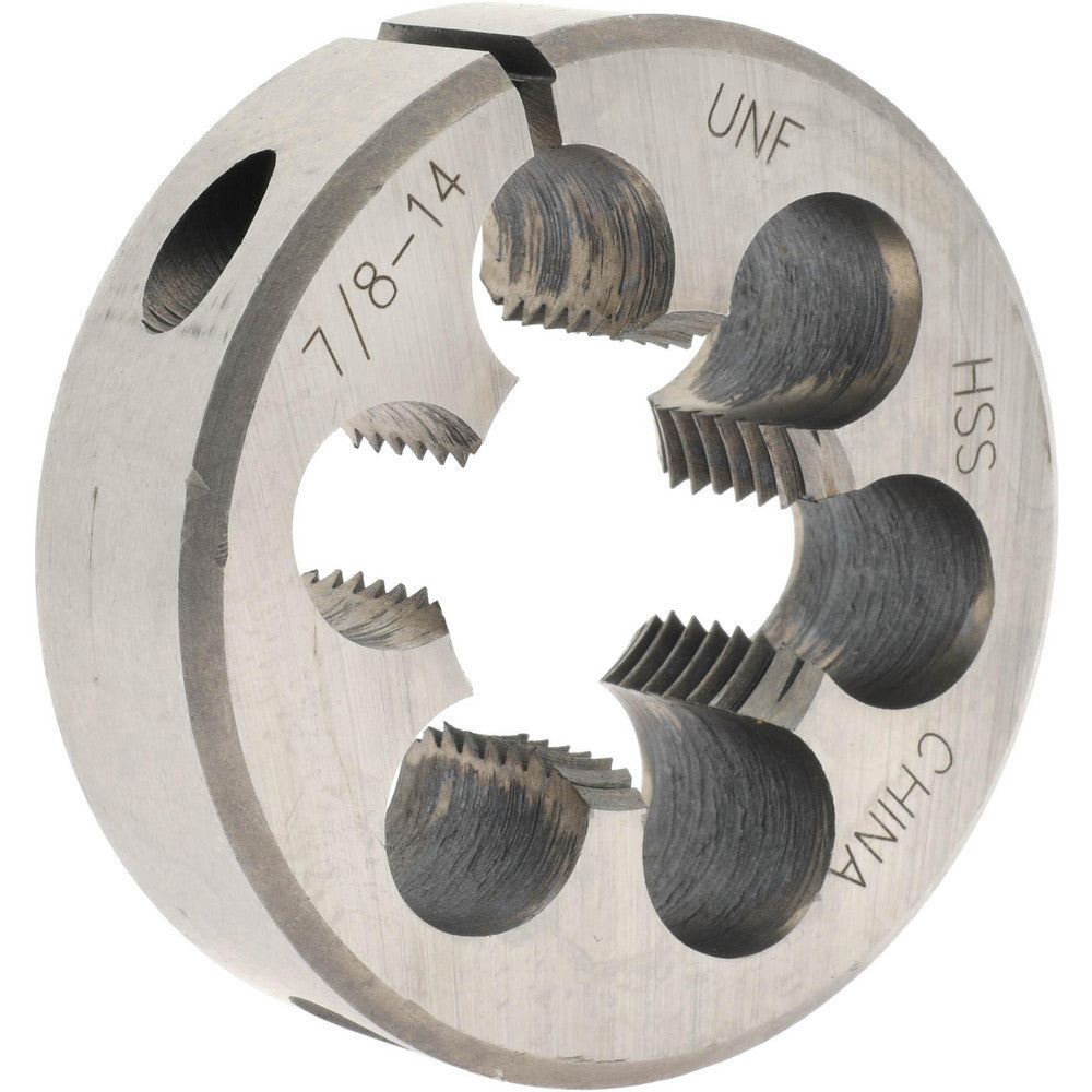Value Collection 314-1374 Round Die 7/8-14, 2" OD, High Speed Steel