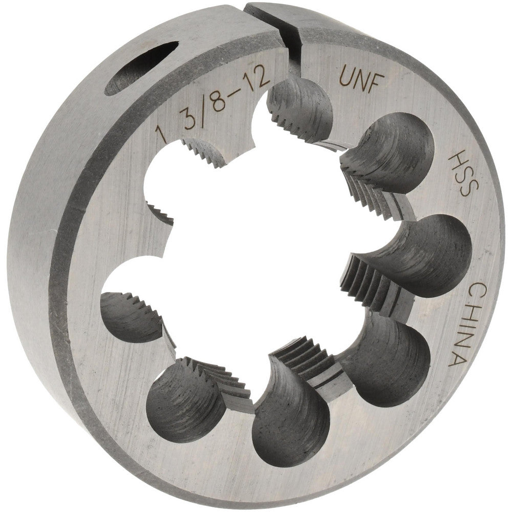 Value Collection 314-1490 Round Die 1-3/8-12, High Speed Steel