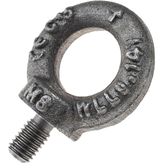 Value Collection 58008 Fixed Lifting Eye Bolt With Shoulder, M8 x 1.25 Thread, Grade 1015 Steel