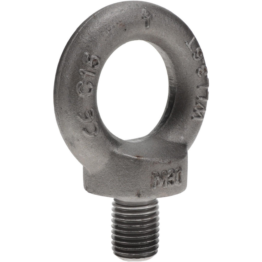 Value Collection 58030 Fixed Lifting Eye Bolt With Shoulder, M30 x 3.50 Thread, Grade 1015 Steel