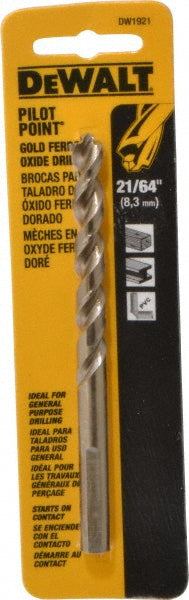DeWALT DW1921 Mechanics Drill Bit  0.3281" Dia,  135&deg,  Cobalt,  Straight-Cylindrical Shank,  Pilot Point