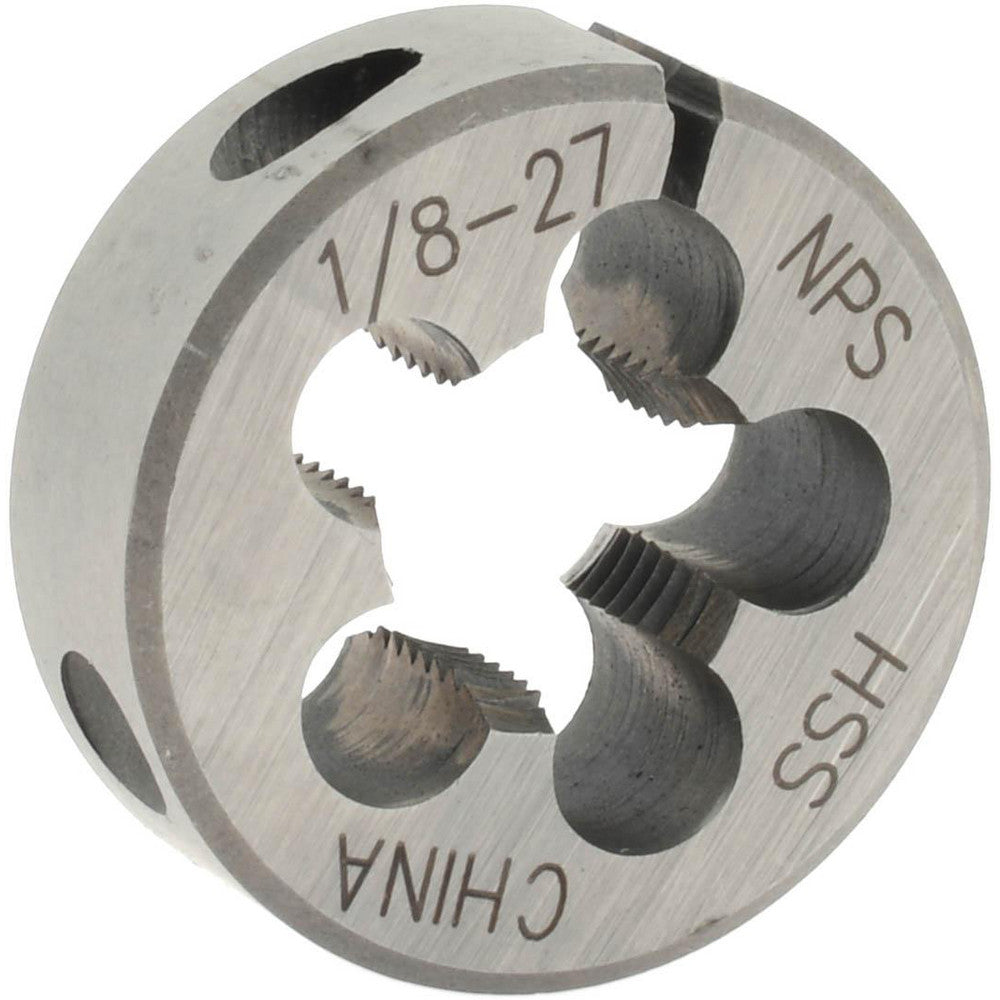 Value Collection 315-2215 1/8-27 NPS x 1" OD Round Adjustable Pipe Die