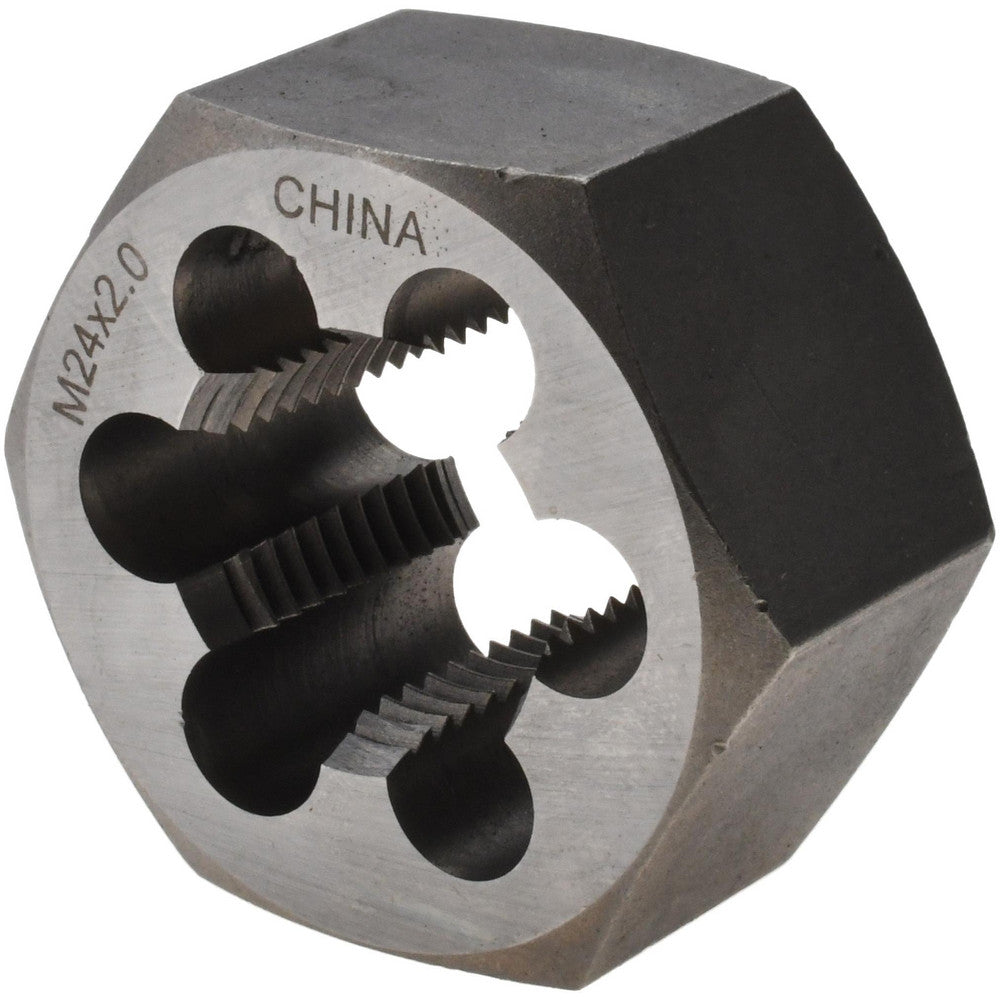 Value Collection 364-0242 Hex Rethreading Die M24x2, 1" Thick, Right Hand, Carbon Steel