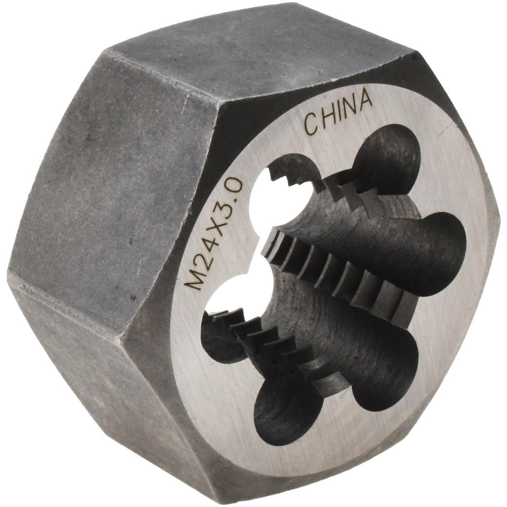 Value Collection 364-0243 Hex Rethreading Die M24x3, 1" Thick, Right Hand, Carbon Steel